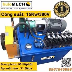 Bo Nguon Thuy Luc 15KW 380V – Tram Nguon Bom Piston 31.5Mpa 1 van dieu khien