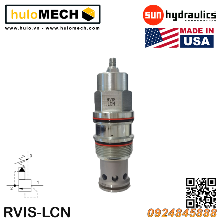 O Rvis Van cân bằng áp suất cartridge SUN Hydraulics RVIS - LAN/LBN/LCN/LWN ...